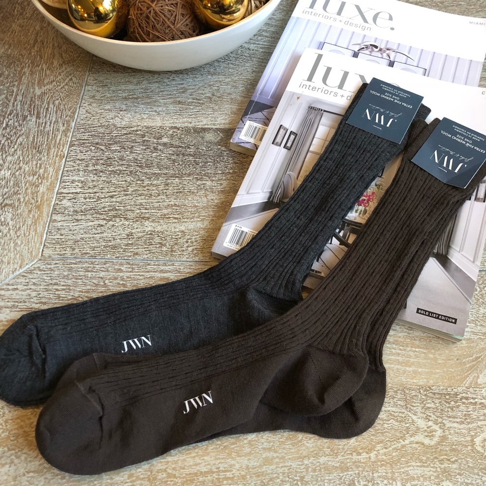J W Nordstrom Ultra Fine Wool 2 Piece Sock Bundle